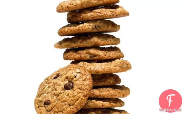 Farinha De Aveia-Biscoitos De Chocolate De Linho