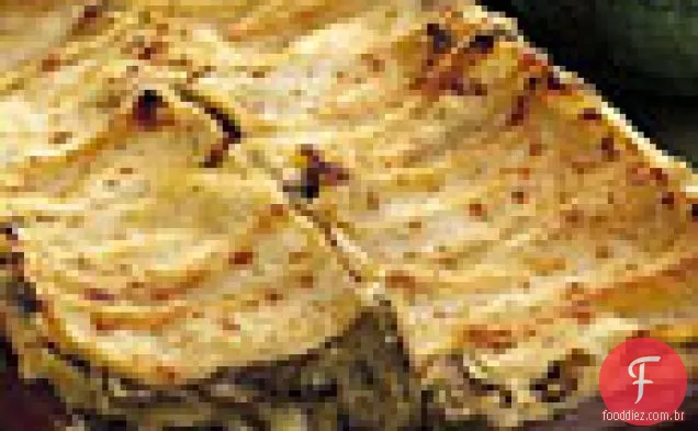Alcachofra e Lasanha de cogumelos