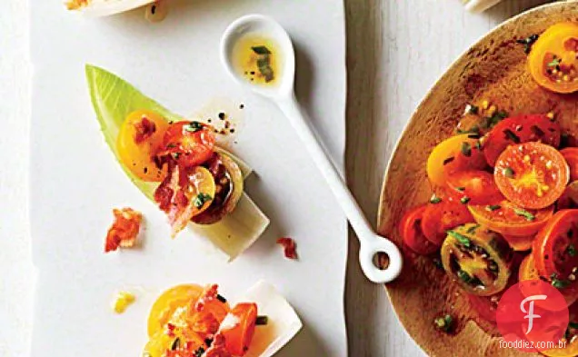 Bacon Endive Mordidas De Tomate