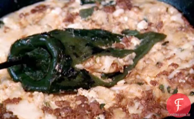 Queso Fundido Con Poblano