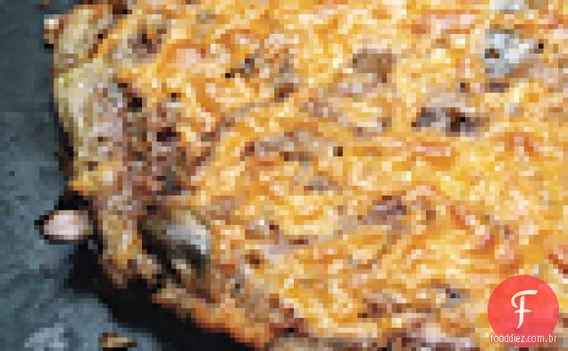 Alcachofra e fritada de cogumelos