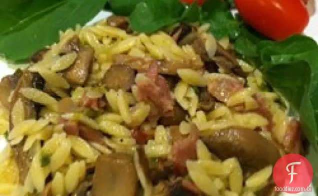 Bacon-Cogumelo Orzo