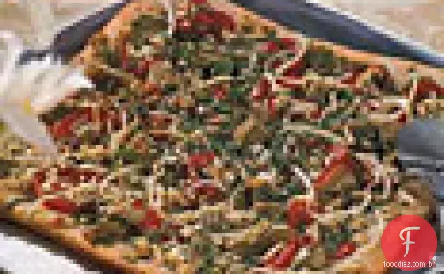 Alcachofra e queijo feta Pizza