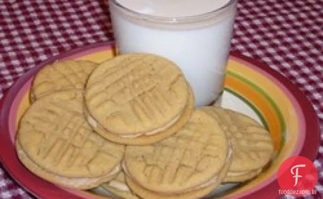 Biscoitos Sanduíche De Manteiga De Amendoim