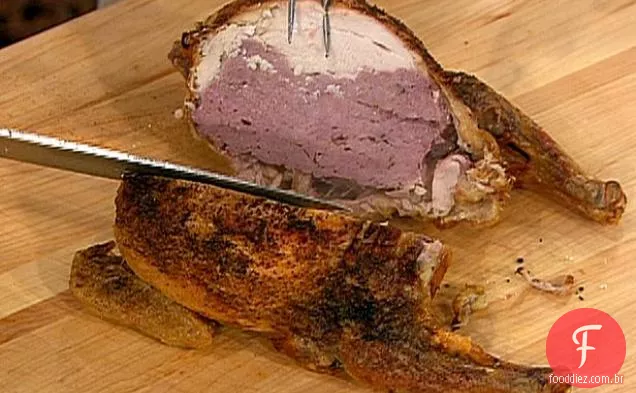 Boudin Recheado De Frango Assado Desossado
