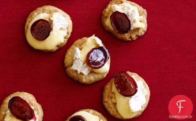 Biscoitos De Manteiga De Amendoim Com Uvas Vitrificadas