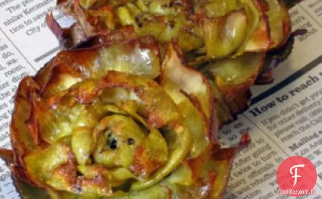 Alcachofras De Bebê Fritas Em Azeite