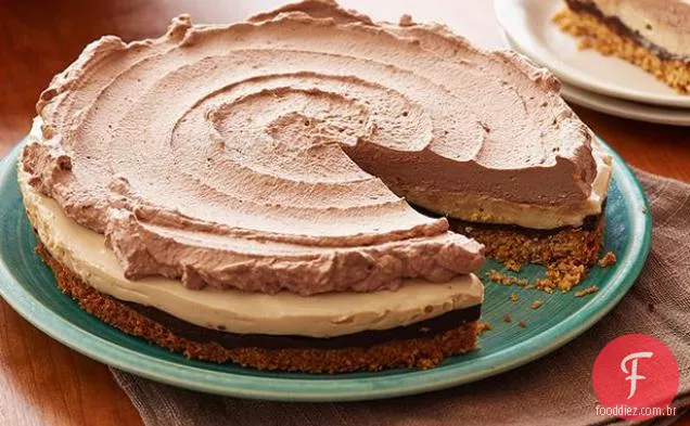 Torta De Manteiga De Amendoim Com Chocolate