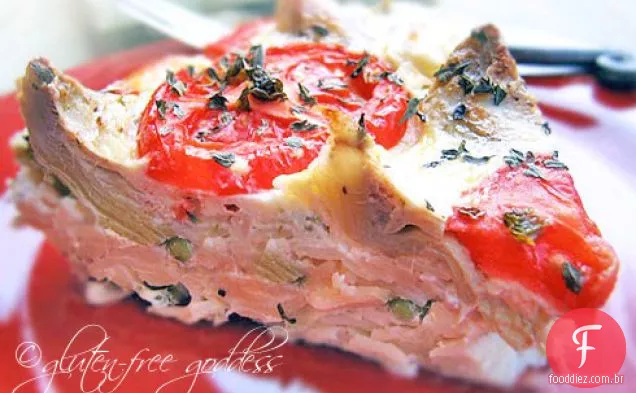 Alcachofra E Jalapeño Torta Saborosa