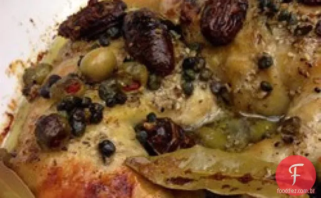 Frango com ameixa e azeitona