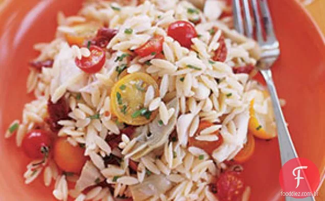 Orzo Com Caranguejo E Alcachofra