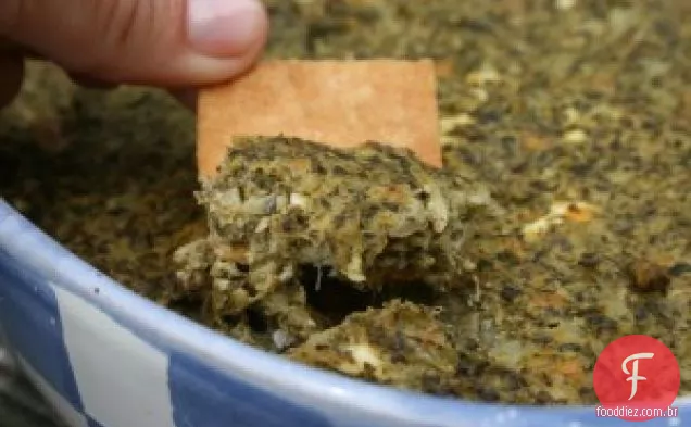 Molho de alcachofra de espinafre com baixo teor de gordura