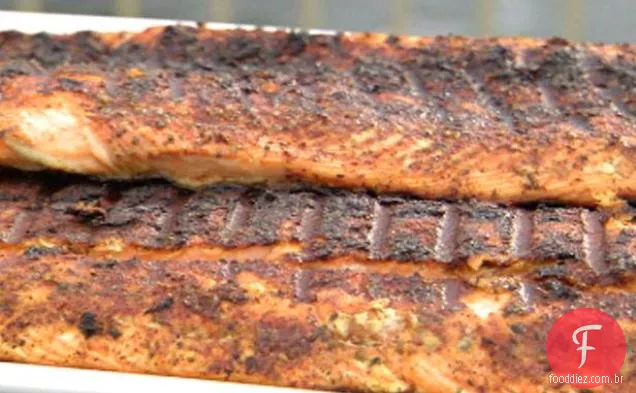 Filé De Salmão Selvagem Do Alasca