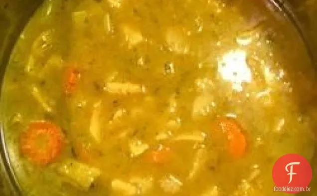 Sopa de aipo-rábano e pêra