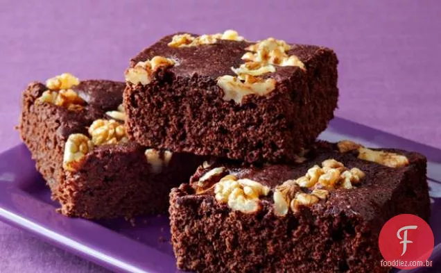 Os Brownies de chocolate duplo de Ellie Krieger