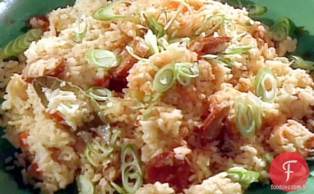 Camarão e Andouille Jambalaya