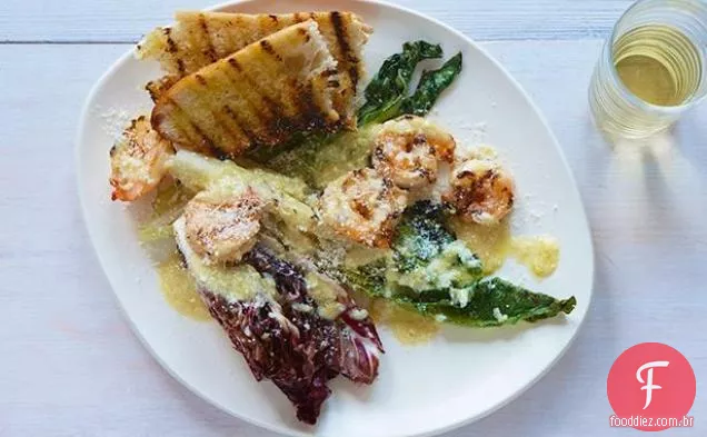 Salada Caesar grelhada com Miso Amarelo