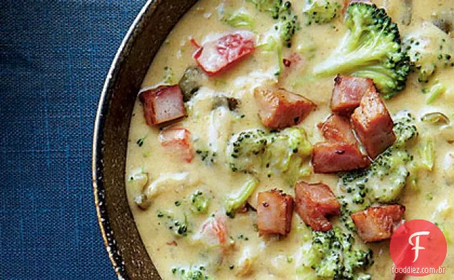 Sopa De Batata Queso-Brócolis