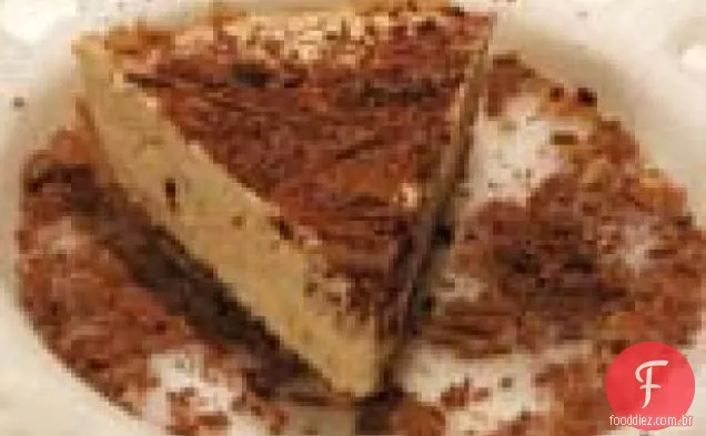 Torta de manteiga de amendoim com crosta de Chocolate
