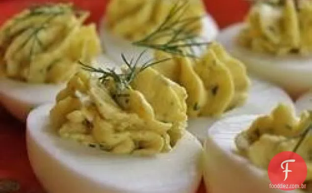Clássico Saboroso Deviled Ovos