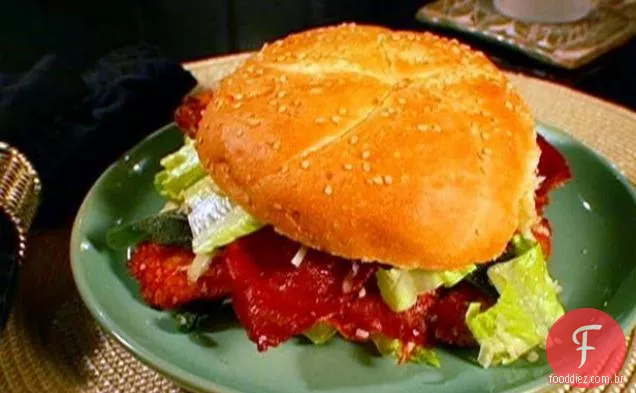 Sanduíche De Costeleta De Frango