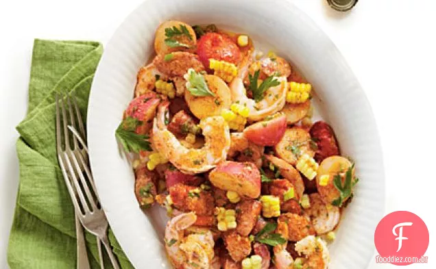Camarão-Ferver Salada De Batata