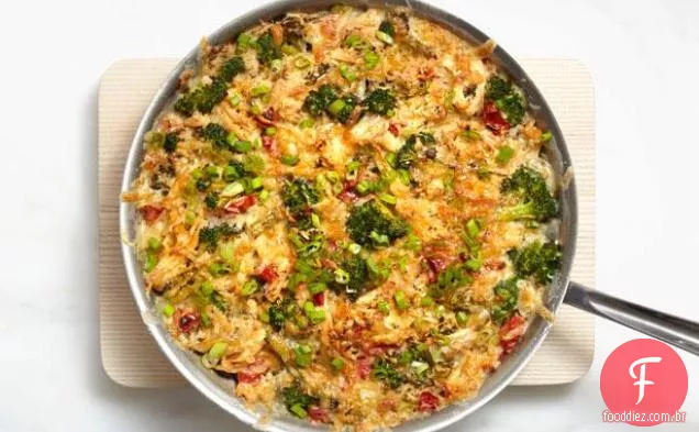 Caçarola de frango e arroz