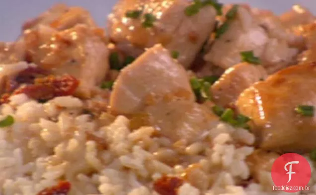 Frango em molho de Creme de Cebolinha parmesão
