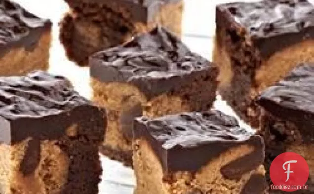 Manteiga De Amendoim Brownie Bites