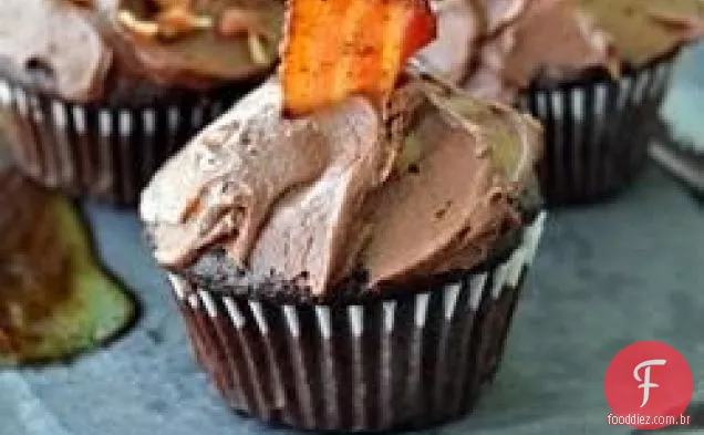 Chocolate Preto Bacon Cupcakes