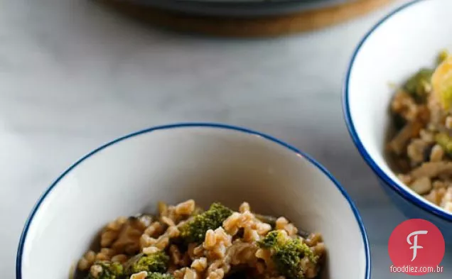 Farro Com Brócolis E Shiitakes