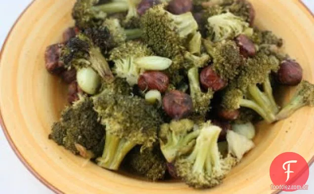 Brócolis Com Alho Torrado E Avelãs Crockpot Receita