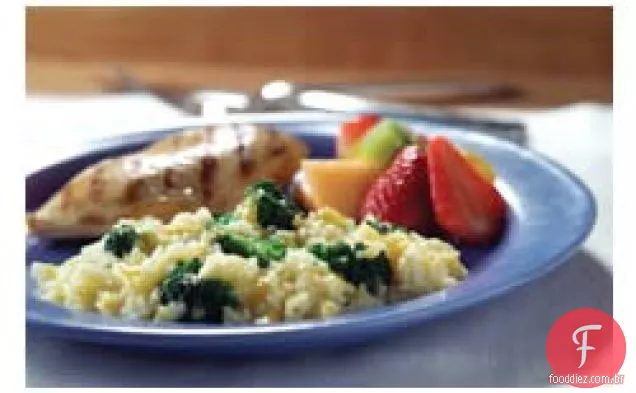 Arroz Com Queijo E Brócolis