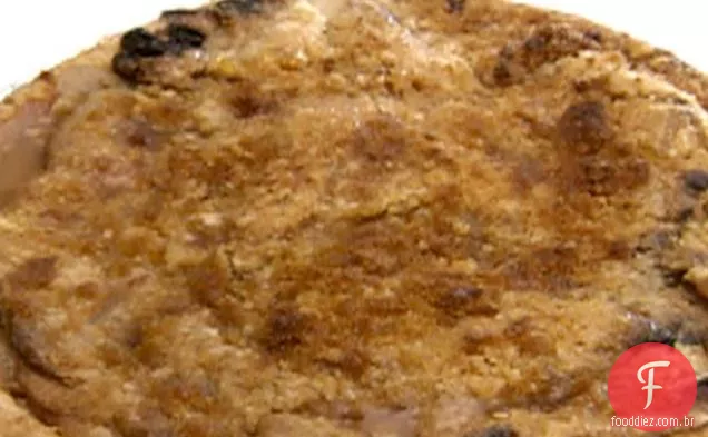 Torta de Banana de maçã com xarope de bordo quente