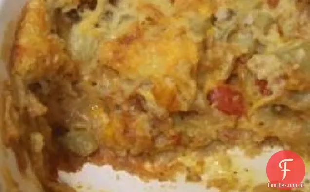Macarrão rico e tomate assar