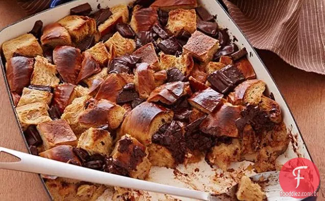 Pudim De Pão De Chocolate
