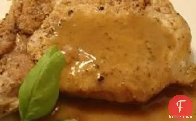 Costeletas de porco com vinagre