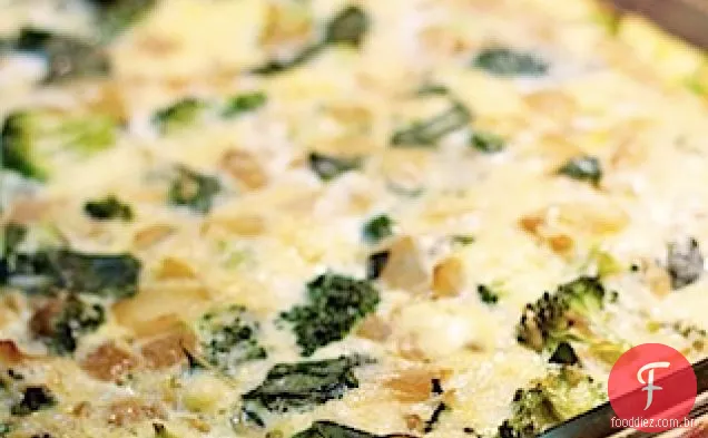 Brócolis Frittata Para Uma Multidão