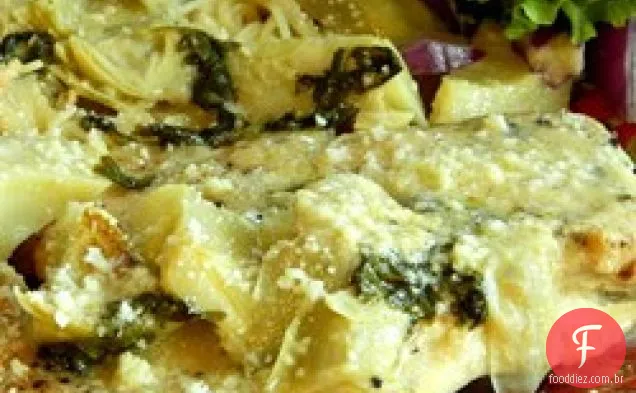 Frango com molho de alcachofra de limão