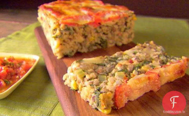 Bolo de carne vegetariano Da Veronica com molho Checca