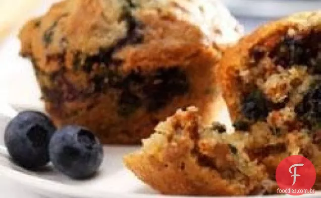 Muffins De Farelo De Mirtilo