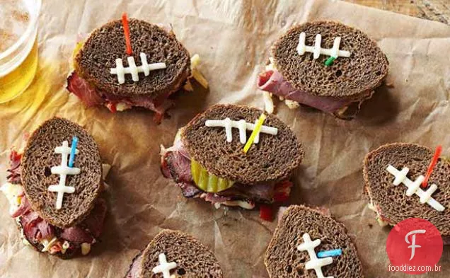 Pastrami Futebol Dedo Sanduíches