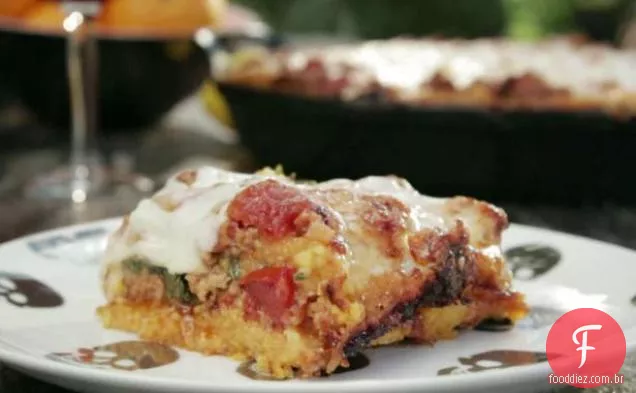 Chouriço e Polenta Lasanha