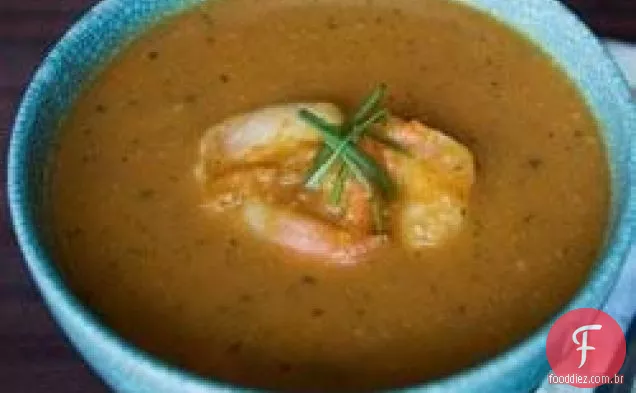 Sopa picante de abóbora e camarão da marca LACTAID®