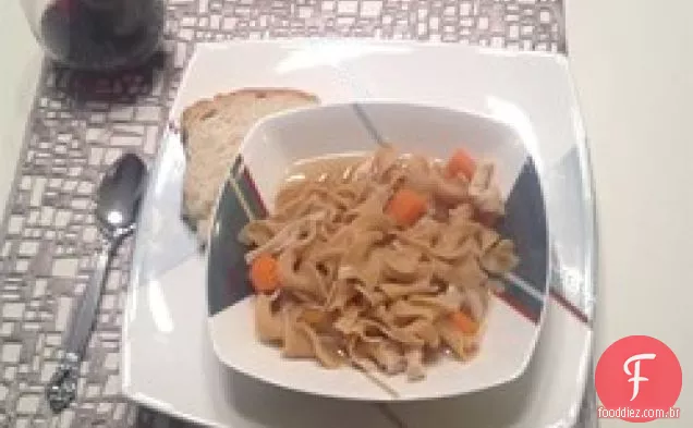 Saudável Caseiro Frango Macarrão Sopa Expresso
