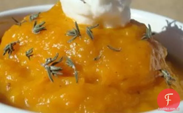 Bolota assada, Butternut e sopa de maçã