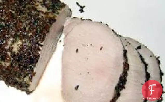 Lombo de porco com crosta de cominho