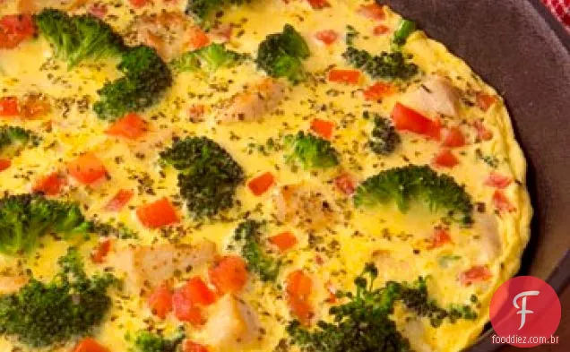 Frango Brócolis Frittata