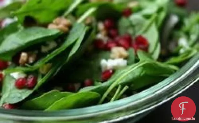 Salada de espinafre e romã