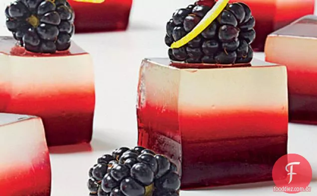 Lemony Blackberry-Vodka Gelées